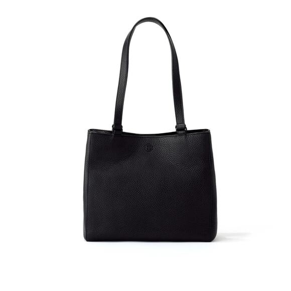 Dagne Dover Black Leather Allyn Tote - Picture 1 of 14